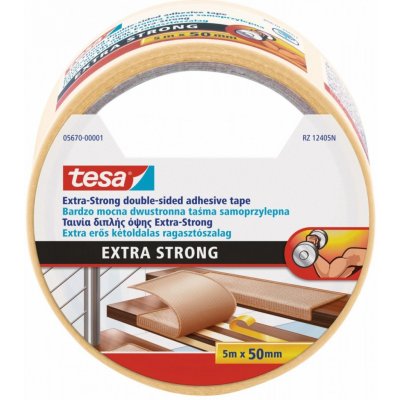 Tesa Oboustranná kobercová páska extra silně lepící 5 m x 50 mm bílá