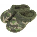 Pánské kroksy zateplené maskáčové zelené – Zboží Mobilmania