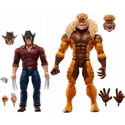 Hasbro Marvel Legends Series Logan & Sabertooth Wolverine 50th Anniversary