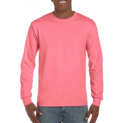 Unisex tričko s dlouhými rukávy HAMMER korálová růžová hedvábná