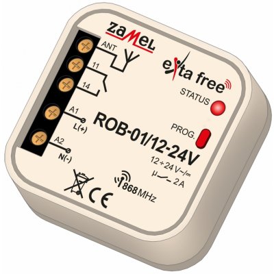 Zamel rádiové ovládání vrat EXTA FREE ROB-01/12-24V – Zboží Mobilmania