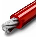 Ocelové lanko s PVC obalem 5/8mm 6x7 červené, 20 m – Hledejceny.cz