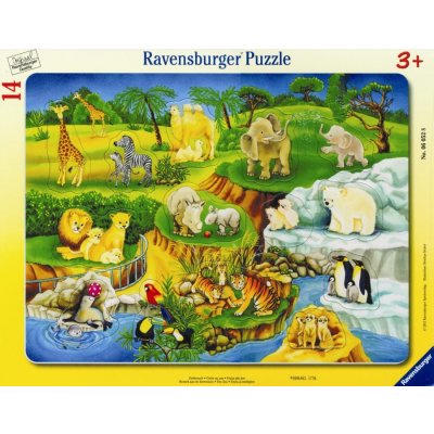 Ravensburger ZOO rámové 14 dílků – Hledejceny.cz