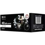 Emos ZY1912 Vánoční osvětleníT 40LED nano řetěz zelený 4m studená bílá s časovačem – Hledejceny.cz