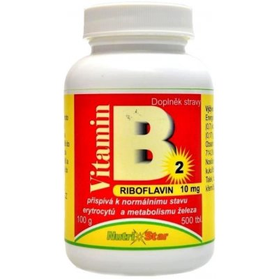 Nutristar Riboflavin vit. B2 500 tablet – Hledejceny.cz