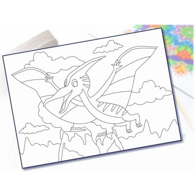 Radost v písku Šablona na pískování pterodaktyl A5 148 x 210 mm – Zboží Dáma Radost v písku Šablona na pískování pterodaktyl A5 148 x 210 mm – Zboží Dáma