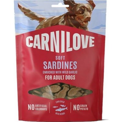 VAFO Praha s.r.o. CARNILOVE Dog SOFT snack Sardines enriched with Wild garlic 200 g – Hledejceny.cz