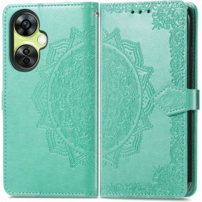 Pouzdro Embossing Pattern Mandala Flower OnePlus Nord CE 3 Lite 5G zelené – Sleviste.cz