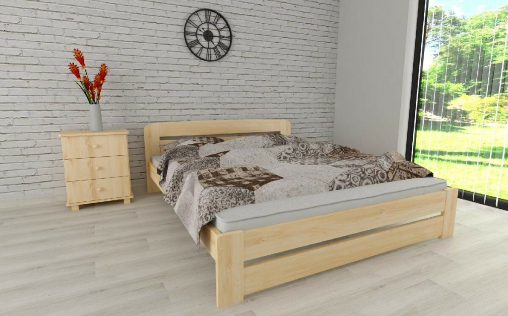 ComfortMatrace Lili masiv borovice + rošt přirozená barva