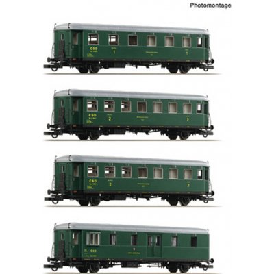 Roco set osobních vozů Rybák ČSD s osvětlením 6210282 – Zboží Dáma