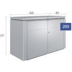 Biohort HighBoard 200 200 x 84 x 127 cm stříbrný – Hledejceny.cz