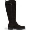 Dámská kozačka Tommy Hilfiger Essential Nubuck Belt Longboot FW0FW07656 Black BDS