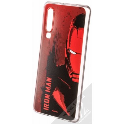 Pouzdro Marvel Iron Man 004 TPU ochranné silikonové s motivem Huawei P30 červené red – Zboží Mobilmania
