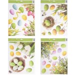 Okenní fólie velikonoční Rohová s vajíčky květiny 42 x 30 cm 6903 – Zboží Dáma
