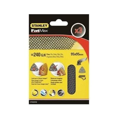 Stanley Brusné mřížky pro oscilační brusku Delta P240, 3 ks - ST-STA39192-XJ – Zboží Dáma