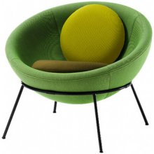 Arper Bowl chair zelená nuance