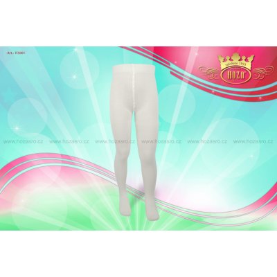 Dětské punčochové kalhoty HOZA jednobarevné H5001 Bílá – Sleviste.cz