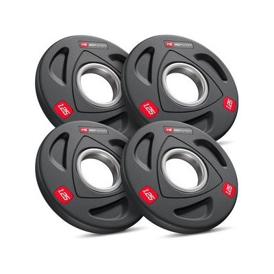 Hop-Sport Sada olympijských závaží pogumovaných 4x1.25kg 50mm – Zboží Mobilmania