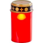 Strend Pro Kahanec MagicHome TG-10, s LED svíčkou, na hrob, červený, 12 cm, součást balení 2xAA ST2172287 – Zboží Mobilmania