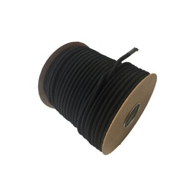 Pružné lano 6 mm - Černé Neuvedeno – Zboží Mobilmania