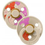 Bibs dudlíky kaučuk Colour Morning Bloom 2 ks Ivory mix – Zboží Dáma