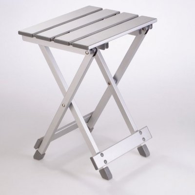Skládací hliníkový kempingový stolek Belasol, Single Stool 30 x 25 x 41 cm