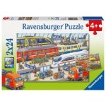 Ravensburger Ruch na nádraží 2 x 24 dílků – Zboží Mobilmania