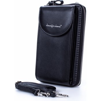 Pouzdro Jennifer Jones Mini kabelka na telefon a peněženka s popruhem na krk 1125 černé