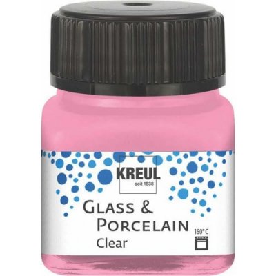 Kreul Barva na sklo a porcelán clear 20 ml RŮŽOVÁ – Hledejceny.cz