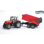 Bruder 2045 Traktor MASSEY FERGUSON 7480 s valníkem – Zboží Dáma