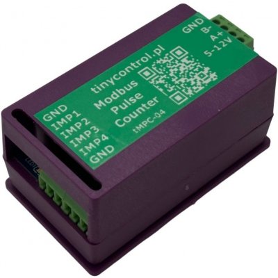 Tinycontrol čítač pulsů tMPC-04 Modbus pro LK3 a LK4 – Sleviste.cz