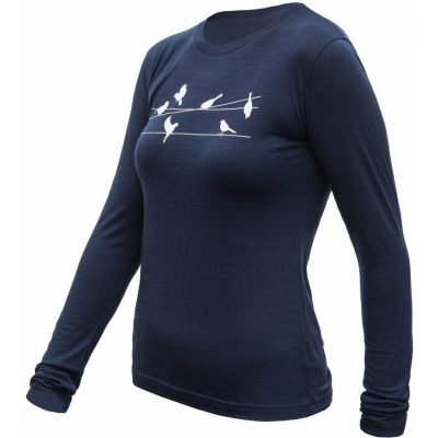 Sensor MERINO ACTIVE SONGBIRDS dámské triko kr.rukáv deep blue – Hledejceny.cz