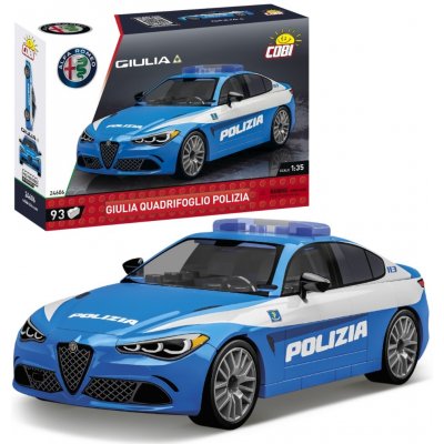 Cobi 24606 Alfa Romeo Giulia Quadrifoglio Polizia, 1:35 – Zboží Dáma