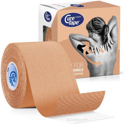 Cure Tape kineziologický tejp Classic béžový 5 cm x 5 m – Zbozi.Blesk.cz