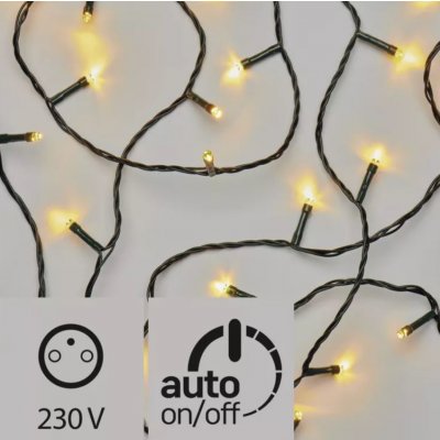 Emos ZY1703T LED vánoční venkovní řetěz s časovačem 12m teplá bílá