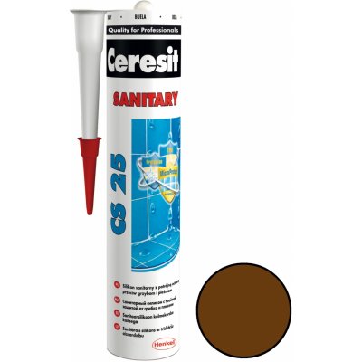 CERESIT CS 25 sanitární silikon 280g chocolade