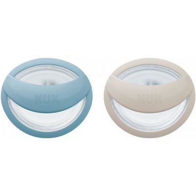 Nuk silikon šidítko MommyFeel 2 ks modrá/šedá – Zboží Dáma