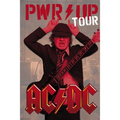 Plakát, Obraz - AC/DC - PWR Up Tour, 61 × 91.5 cm – Zboží Dáma