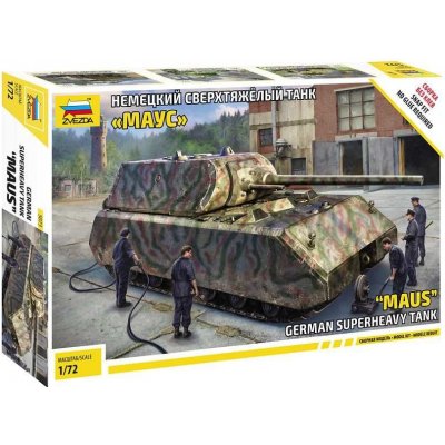 Zvezda Model Kit tank 5073 Pz.Kpfw.VII Maus Snap Fit 1:72 – Zbozi.Blesk.cz