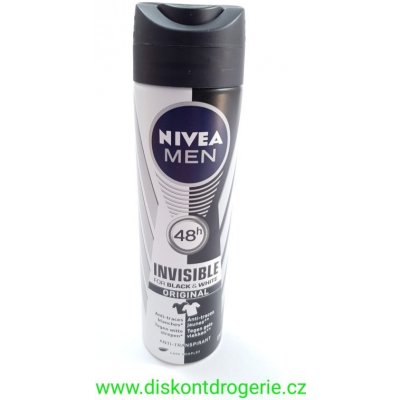 Nivea Men Invisible for Black & White Power deospray 150 ml – Zbozi.Blesk.cz