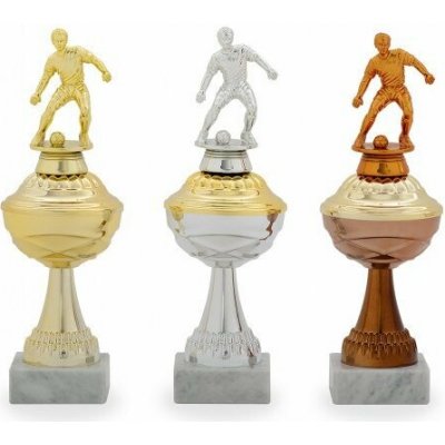 Pohár s figurkou fotbalisty 32504 32504.2 stříbrný – Hledejceny.cz