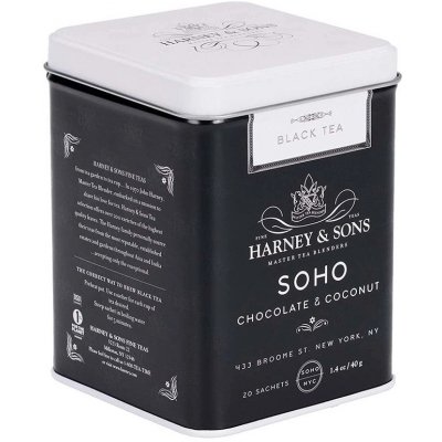 Harney & Sons Čajová směs SoHo Čokoláda & Kokos 20 pyramidových sáčků – Zbozi.Blesk.cz