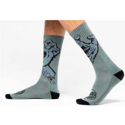 Santa Cruz ponožky Screaming Hand Mono Socks Steel – Zbozi.Blesk.cz