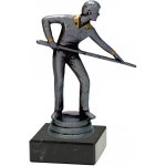 Kulečníková soška sportovní pohár 10,2 cm bronzová výška 10,2 cm – Zboží Dáma