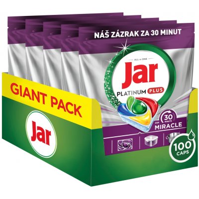 Jar Platinum Plus 30 Minute Miracle tablety do myčky 100 ks – Hledejceny.cz