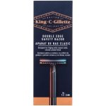 Gillette King Double Edge + 4 ks hlavic – Zboží Dáma