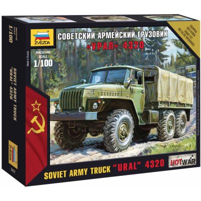 Zvezda nákladní automobi Ural 4320 Wargames HW 7417 1:100