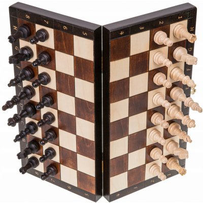 Základní dřevěné magnetické šachy Square – Zboží Mobilmania
