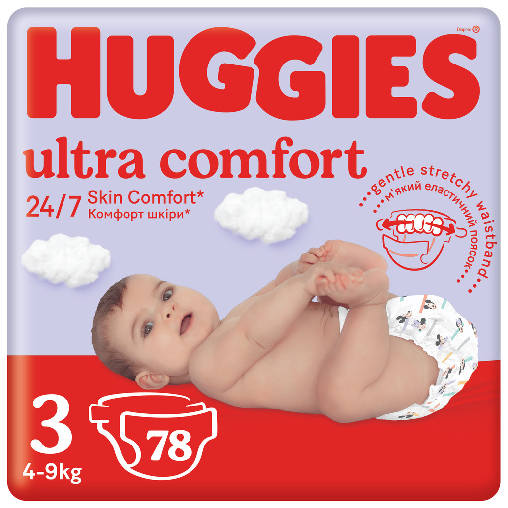 Huggies Ultra Comfort Jumbo 3 5-9 kg 56 ks