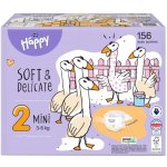 Bella Baby Happy Soft&Delicate 2 Mini 3-6 kg 156 ks – Sleviste.cz